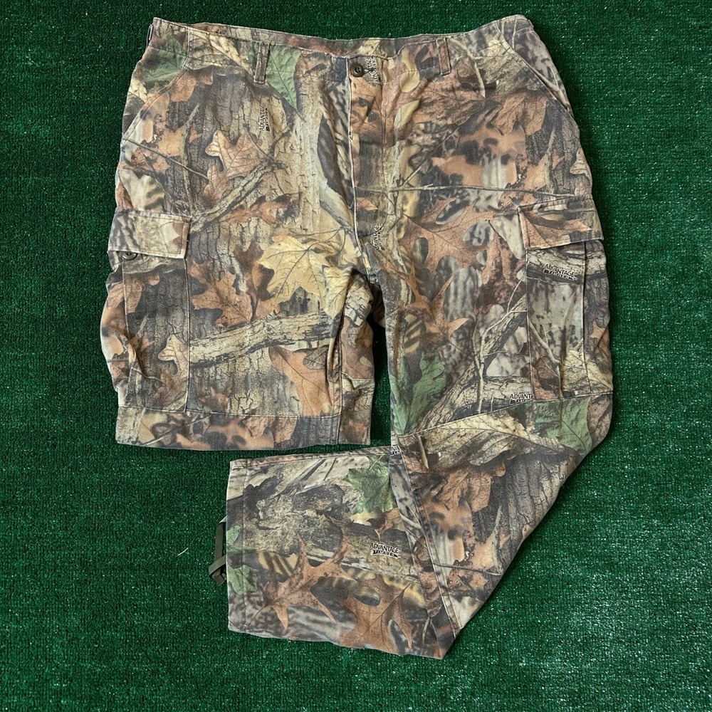 Vintage Advantage Timber Cargo Pants Mens XL Regular Camo Hunting Tactical